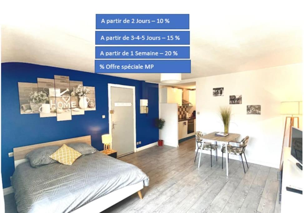 Appartement Entier Moissac Centre 30 M2 Calme Avec Cour Interieure Pour Velos A 50M Du Marche De Moissac Eksteriør billede